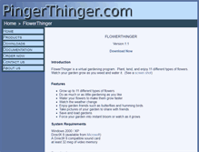 Tablet Screenshot of flowerthinger.pingerthinger.com