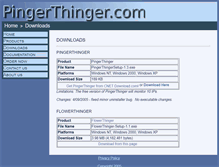 Tablet Screenshot of downloads.pingerthinger.com